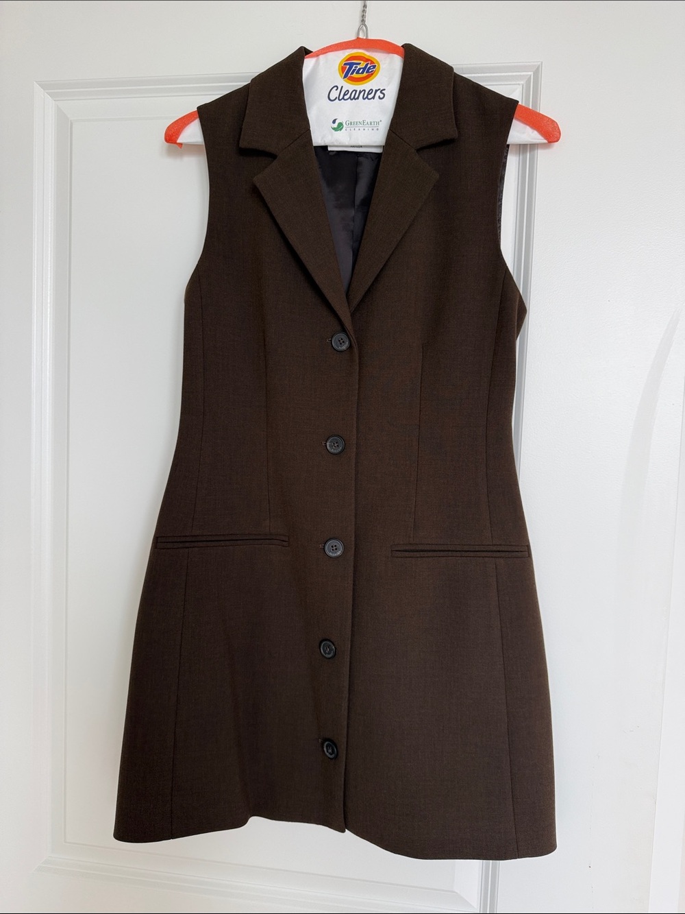 Aritzia Babaton Mastermind Dress Brown Size 2 - Picture 2 of 4